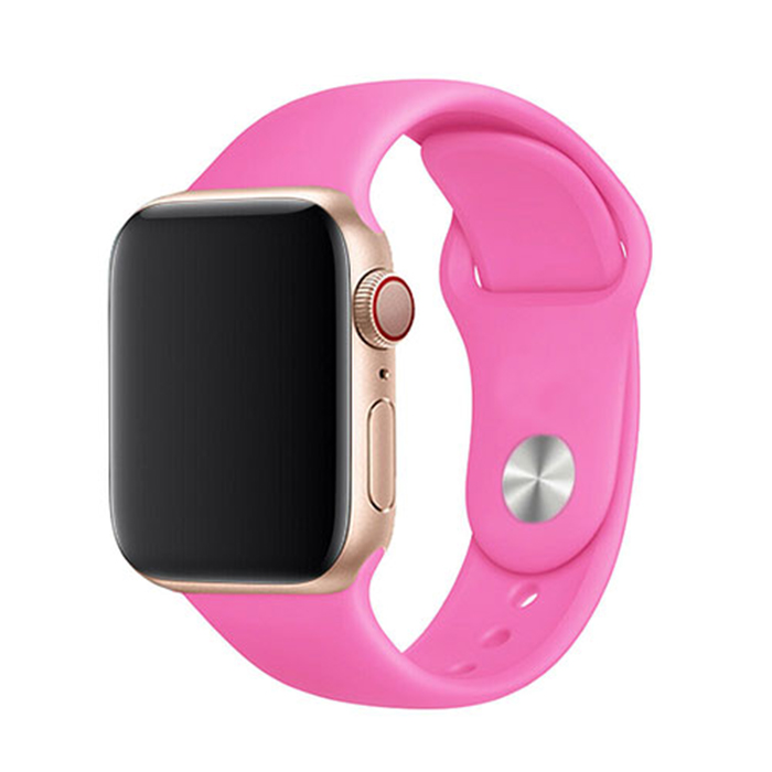 Jednofarebný remienok na Apple Watch - Barbie Farba: Barbie, Obvod: S-M (menší až stredný obvod zápästia), Veľkosť: 42/44/45/49mm