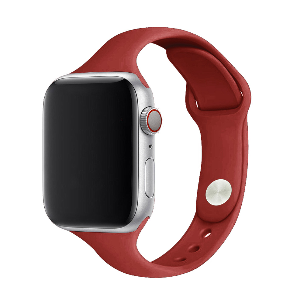Dámsky jednofarebný remienok na Apple Watch - Vínový Farba: Červená, Veľkosť: 38/40/41mm