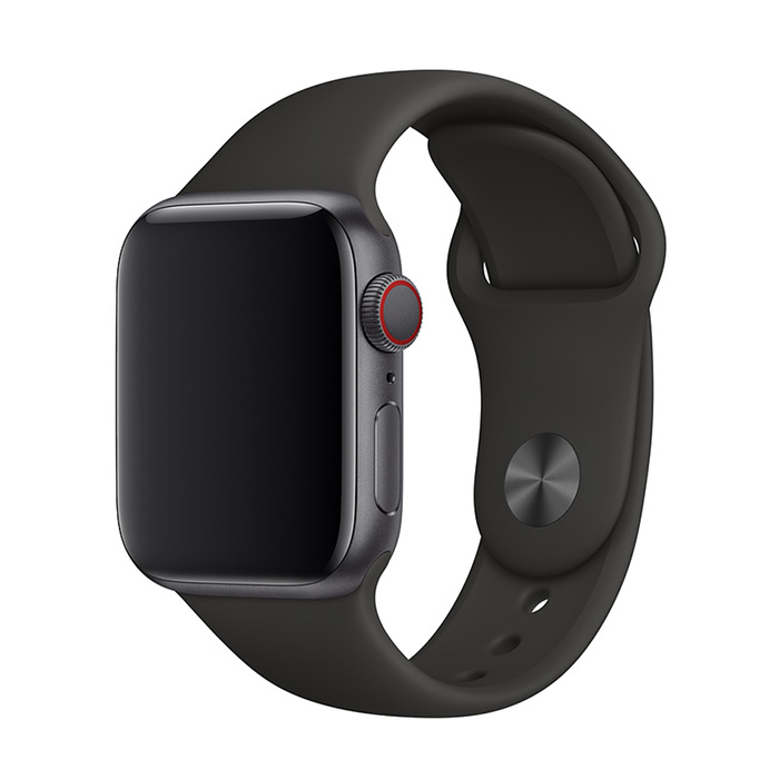 Jednofarebný remienok na Apple Watch - Čierny Farba: Čierna, Obvod: S-M (menší až stredný obvod zápästia), Veľkosť: 42/44/45/49mm