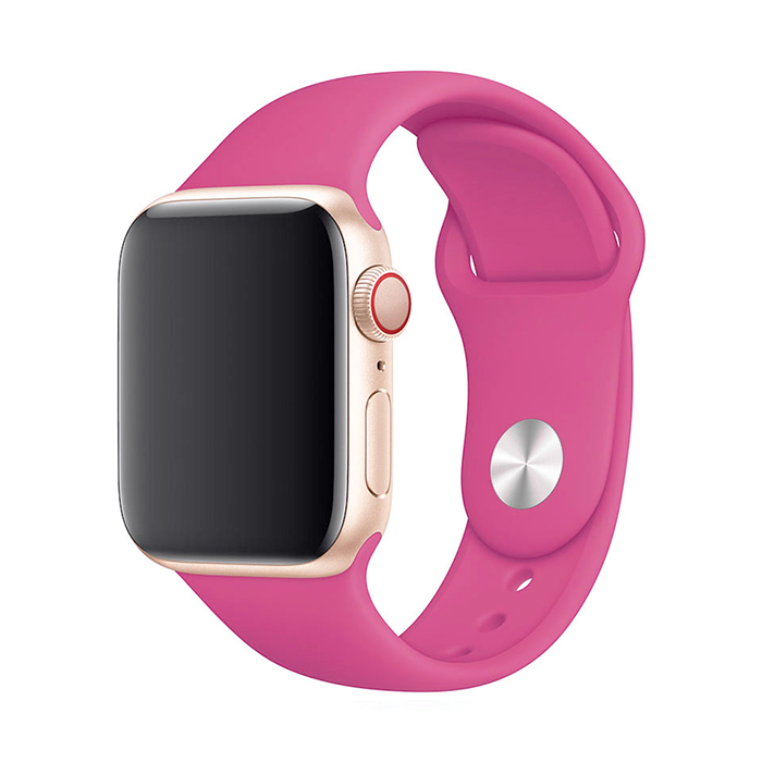 Jednofarebný remienok na Apple Watch - Dragon Fruit Farba: Dragon fruit, Obvod: S-M (menší až stredný obvod zápästia), Veľkosť: 38/40/41mm