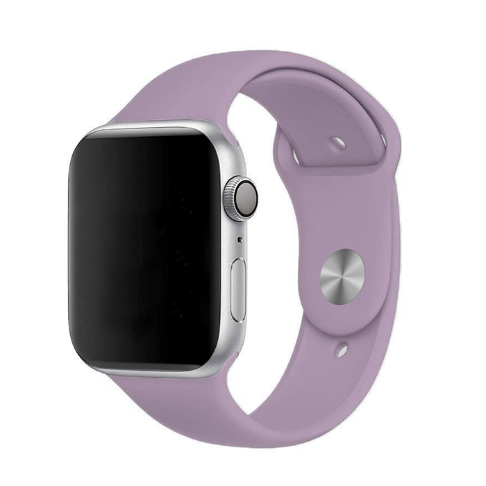 Jednofarebný remienok na Apple Watch - Fialový Farba: Svetlo fialová, Obvod: S-M (menší až stredný obvod zápästia), Veľkosť: 38/40/41mm