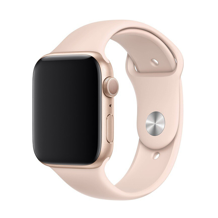 Jednofarebný remienok na Apple Watch - Pink Sand Farba: Pink Sand, Obvod: M-L (stredný až väčší obvod zápästia), Veľkosť: 38/40/41mm