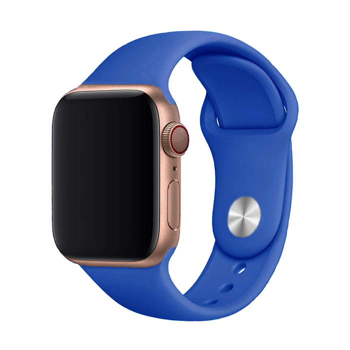 Jednofarebný remienok na Apple Watch - Wave Blue Farba: Royal Blue, Obvod: M-L (stredný až väčší obvod zápästia), Veľkosť: 38/40/41mm