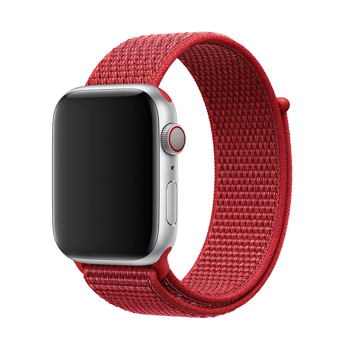 Nylonový remienok na Apple Watch - Červený Farba: Červená, Veľkosť: 38/40/41mm