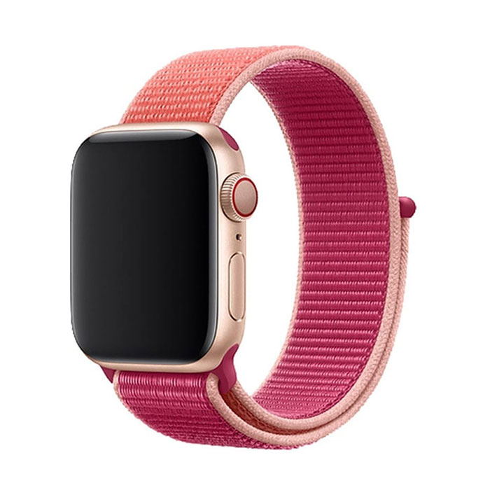 Nylonový remienok na Apple Watch - Granátové jablko Farba: Granátové jablko, Veľkosť: 38/40/41mm