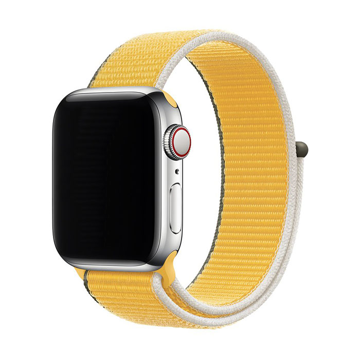 Nylonový remienok na Apple Watch - Slnečnica Farba: Žltá, Veľkosť: 38/40/41mm