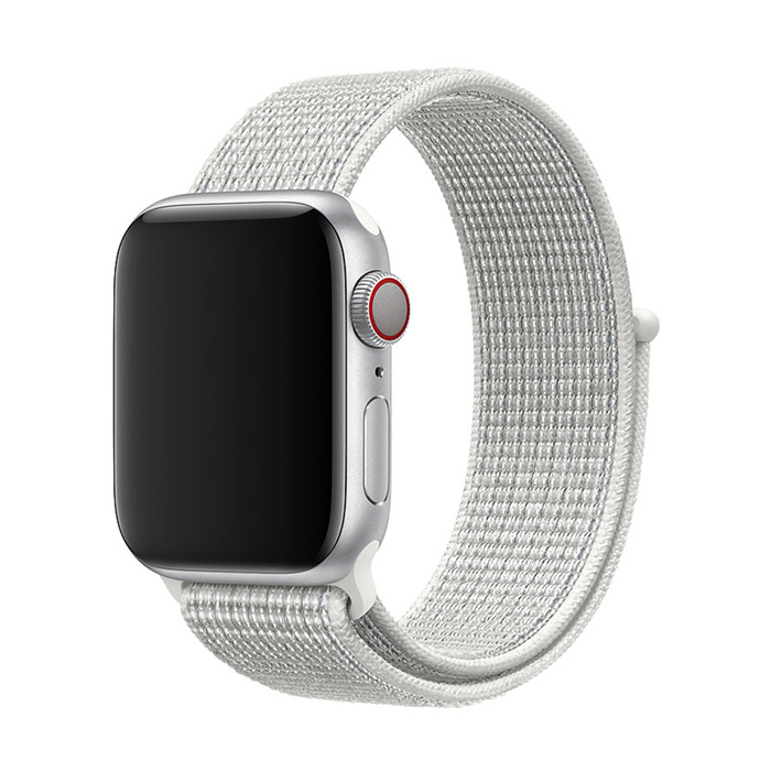 Nylonový remienok na Apple Watch - Summit White Farba: Biela, Veľkosť: 38/40/41mm