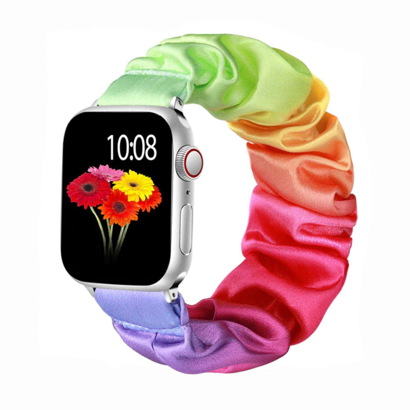 Štýlový remienok na Apple Watch - Dúhový Farba: Rainbow black, Veľkosť: 38/40/41mm