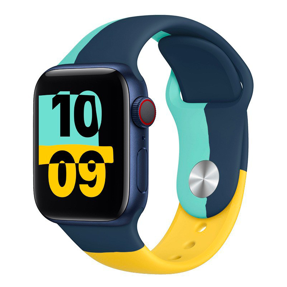 Farebný remienok na Apple Watch - Foxtrot Farba: Žltá, Obvod: M-L (stredný až väčší obvod zápästia), Veľkosť: 38/40/41mm