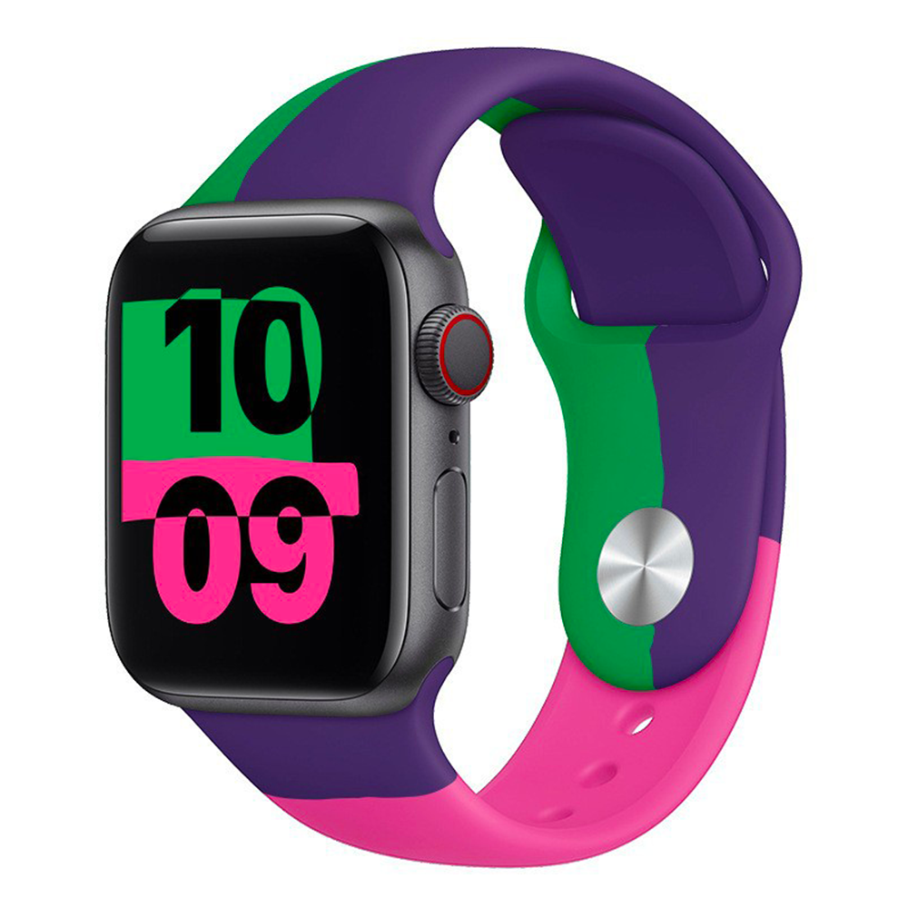 Farebný remienok na Apple Watch - Cha-Cha Farba: Fialová, Obvod: M-L (stredný až väčší obvod zápästia), Veľkosť: 42/44/45/49mm