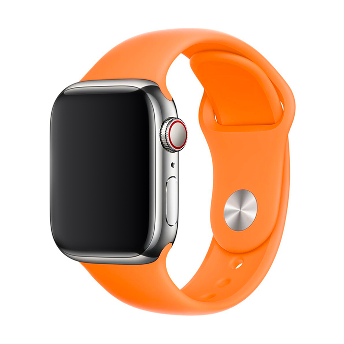 Marvelli - Jednofarebný remienok na Apple Watch - Vitamín C Farba: Papaya, Obvod: M-L (stredný až väčší obvod zápästia), Veľkosť: 38/40/41mm