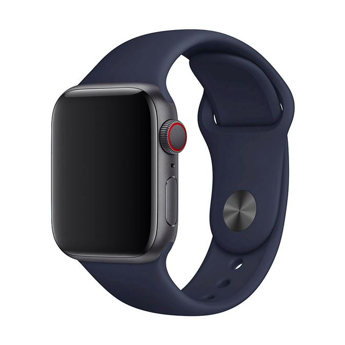 Jednofarebný remienok na Apple Watch - Midnight Blue Farba: Vesmírne-šedá, Obvod: S-M (menší až stredný obvod zápästia), Veľkosť: 38/40/41mm