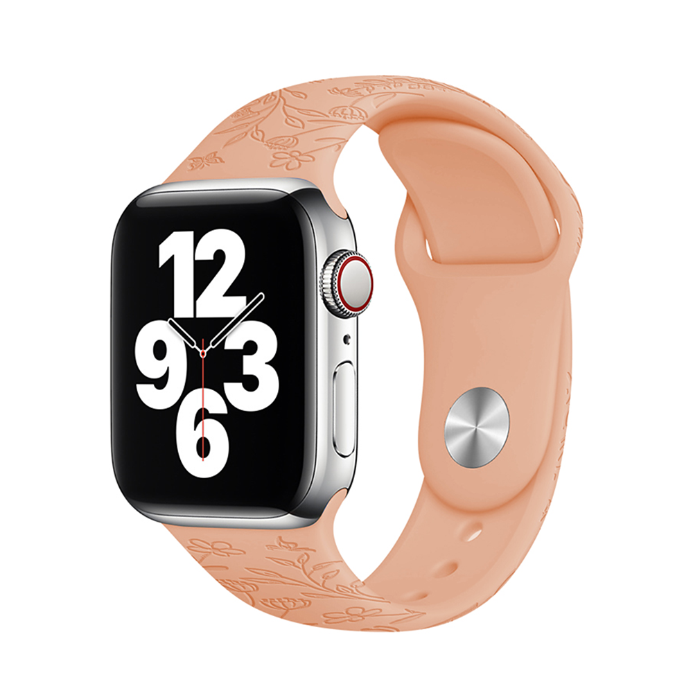 Letný remienok na Apple Watch - Oranžová lúka Farba: Grapefruit, Obvod: S-M (menší až stredný obvod zápästia), Veľkosť: 38/40/41mm