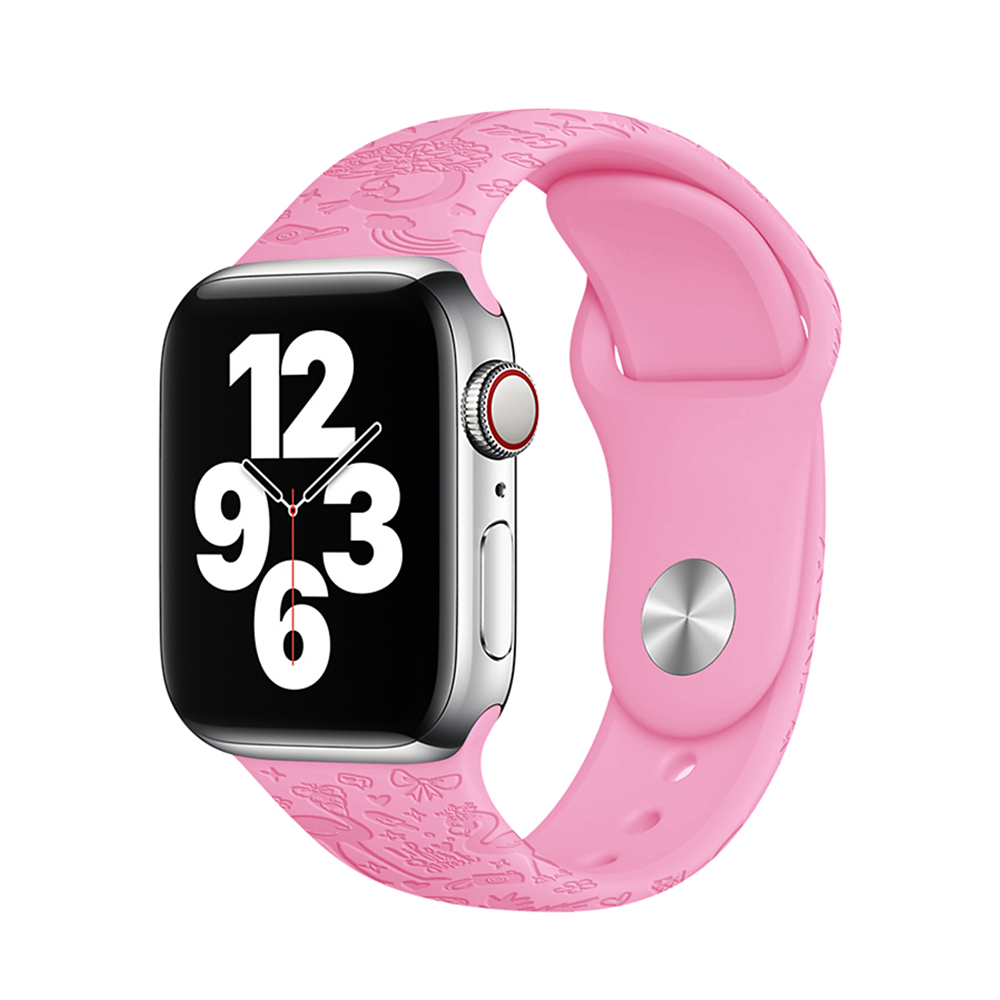 Letný remienok na Apple Watch - Barbie plameniaky Farba: Barbie, Obvod: S-M (menší až stredný obvod zápästia), Veľkosť: 38/40/41mm