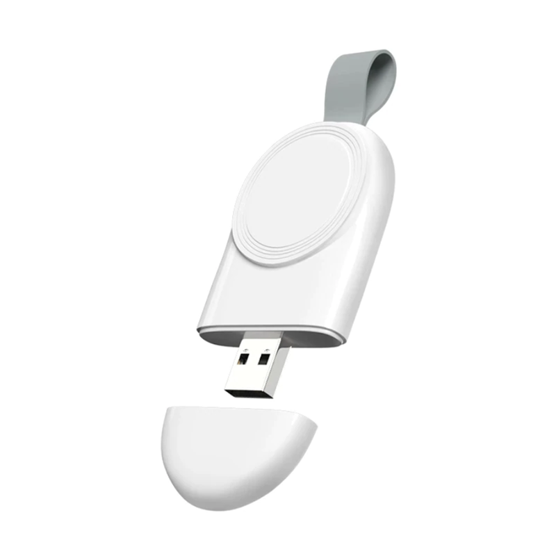 Bezdrátová nabíjačka (USB-A) na Apple Watch - Biela