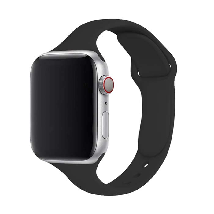 Dámsky jednofarebný remienok na Apple Watch - Čierny Farba: Čierna, Obvod: S-M (menší až stredný obvod zápästia), Veľkosť: 38/40/41mm