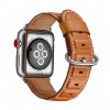 Luxusný kožený remienok na Apple Watch - Svetlohnedý