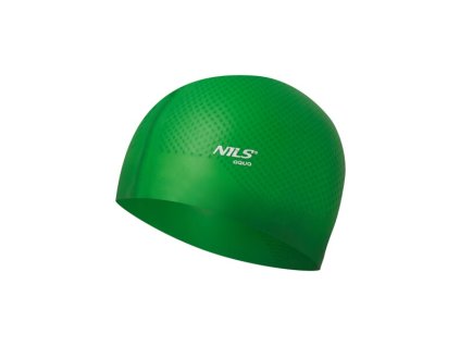 Silikonová čepice NILS Aqua NQC Dots zelená
