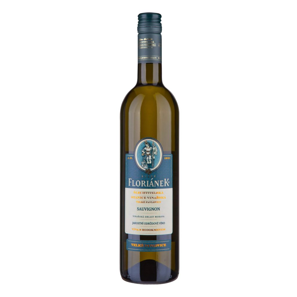 Šlechtitelská stanice vinařská Velké Pavlovice Sauvignon, polosuché víno 0,75l  0,75l