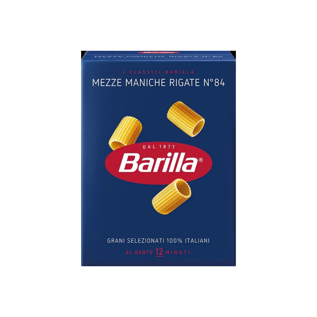 Mezze maniche rigate 84 500g front 500x