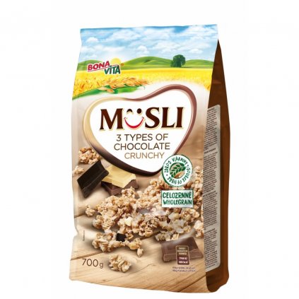 musli 3 druhy cokolady 700g