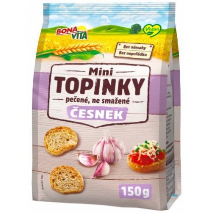 mini topinky s cesnekovou prichuti 150g