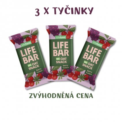 Lifebar Oat Snack OVOCE berry fusion