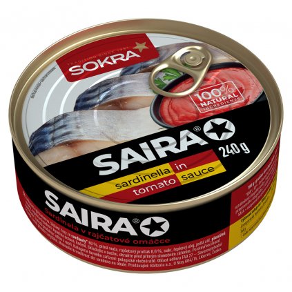 8588000289066 Saira Sardinela v rajatove omace 240g SOKRA