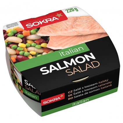 4751007732970 Salat s lososem Italsk 220g SOKRA