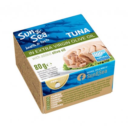 Tuak v olivovem oleji extra virgin 80g SunSea