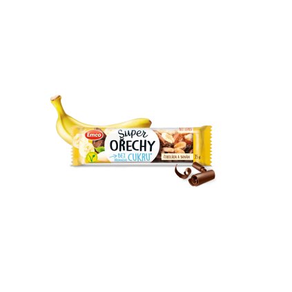 Emco Tyčinka Superořechy čokoláda a banán 35g  35g