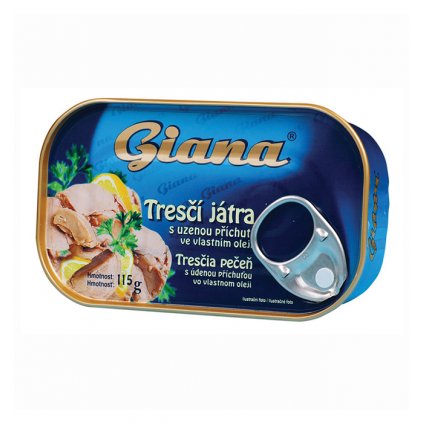 Tresčí 1játra s uzenou příchutí 115g Giana