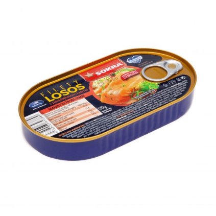 E170g losos filety v paradajkovom kreme SOKRA 1 600x579