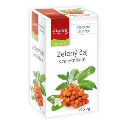 zelený čaj s rakytníkem