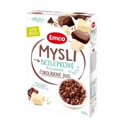Emco Mysli bezlepkové čokoládové duo 340g  340g