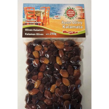 CRETAN FARMERS Olivy řecké Kalamon 250g  250g