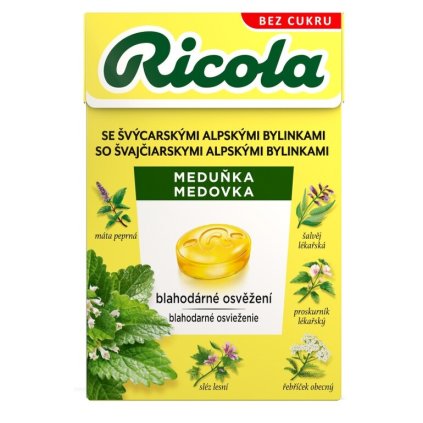 Ricola Meduňka bez cukru 40g  40g