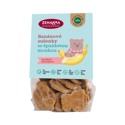Biopekárna Zemanka Špaldové banánové BIO sušenky 100g  100g