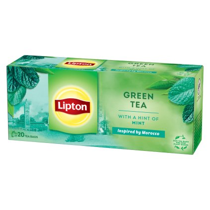 Lipton zelený čaj Máta 20 sáčků, 26g  26g