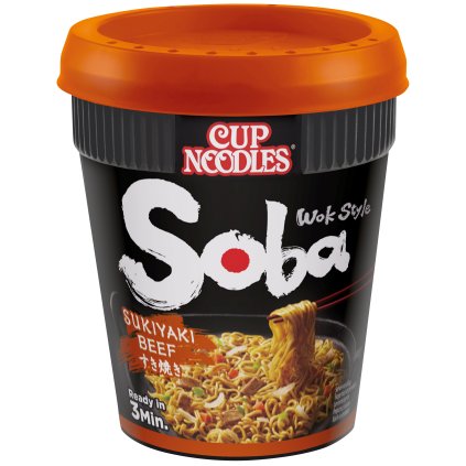Nissin Soba Sukijaki Hovězí instantní nudle 89g  89g
