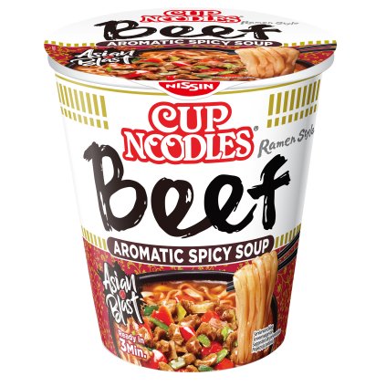 Nissin Noodles hovězí nudlová polévka 64g  64g