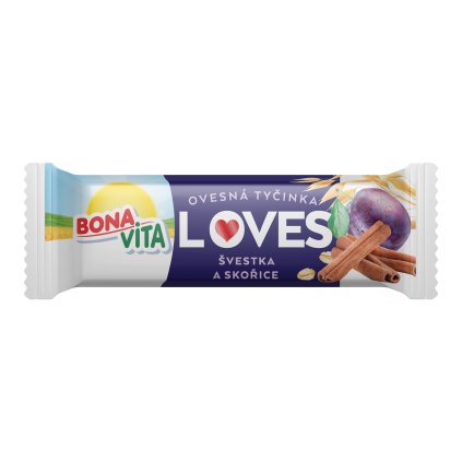 b5001 ovesna tycinka loves svestka a skorice 40g