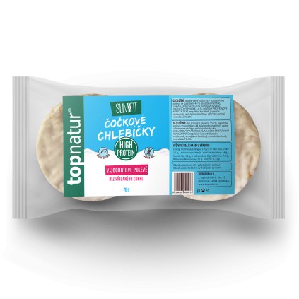 TOPNATUR Slim&fit Čočkové chlebíčky v jogurtové polevě 70g  70g