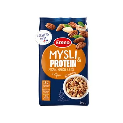 Emco Protein mysli pekan, mandle a kešu 500g  500g