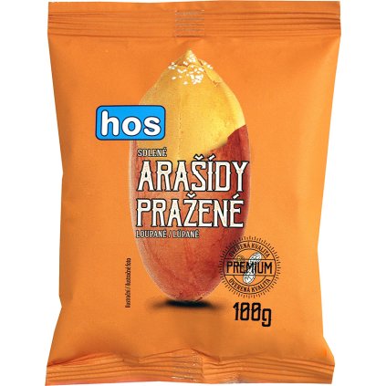 HOS Arašídy loupané pražené solené 100g  100g