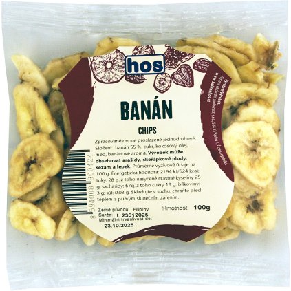 HOS Banán chips 100g  100g