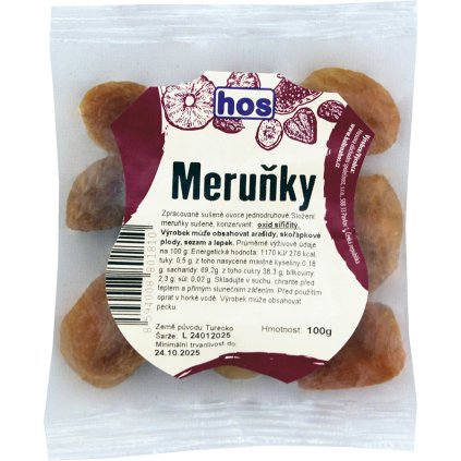 HOS Meruňky sušené 100g  100g