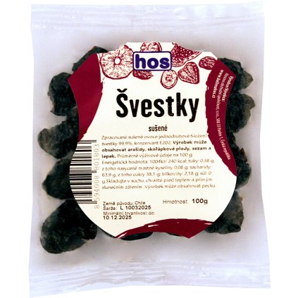 HOS Švestky sušené 100g  100g