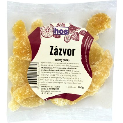 HOS Zázvor sušený plátky 100g  100g