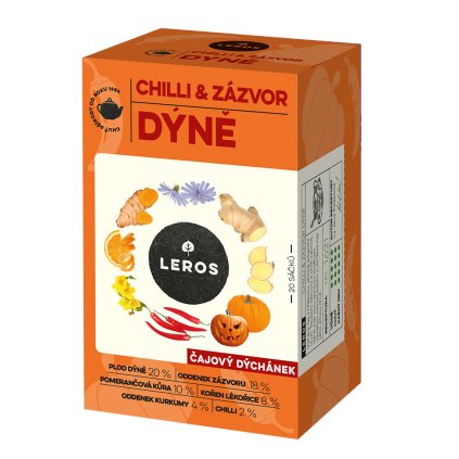 Leros Čajový dýchánek Dýně, chilli a zázvor 20x2g  40g